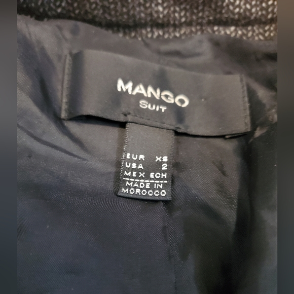 Mango Suit bomber herringbone - Picture 3 of 5